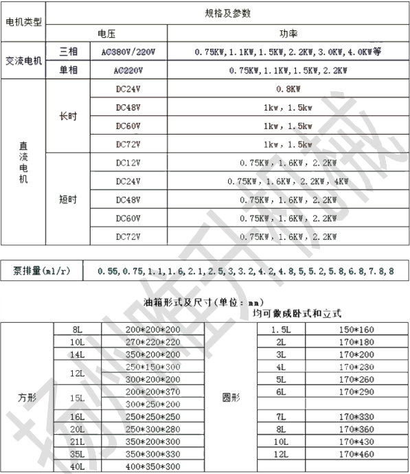 24v小型液壓動(dòng)力單元總成舉升機(jī)液壓泵站