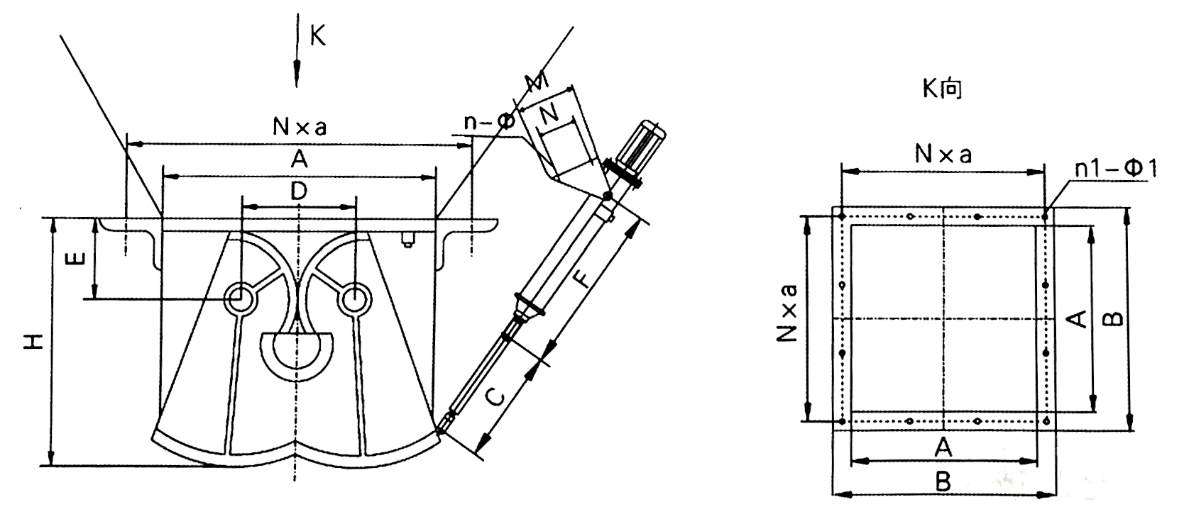 DEZ-A-I型電液動(dòng)腭式閘門(mén)