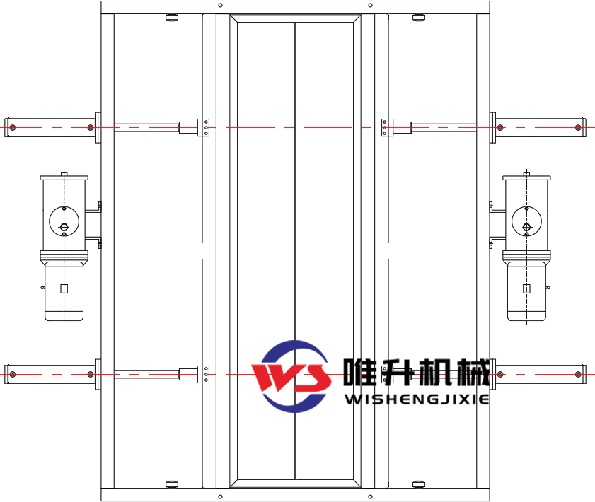 對(duì)開式電液動(dòng)平板閘門